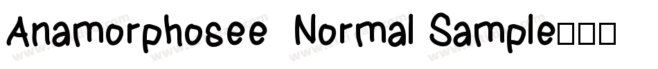 Anamorphosee  Normal Sample字体转换